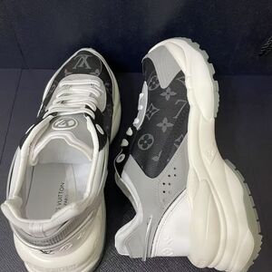Monogram Black and White Athletic Sneakers, Comes In Box :))